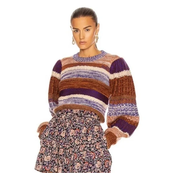 Ulla Johnson Sweaters Ulla Johnsonsamara Patchworkknit P